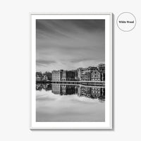Westport Connecticut Black and White Fine Art Photo Print, Downtown Wall Poster, USA
