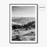 Carpathian Mountains Black and White Fine Art Photo Print, Ukraine Landscape Poster, Europe