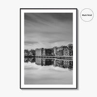 Westport Connecticut Black and White Fine Art Photo Print, Downtown Wall Poster, USA