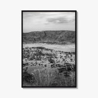 Queen Elizabeth National Park Black and White Fine Art Photo Print, Uganda Poster