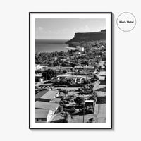 Rota Black and White Fine Art Photo Print, Song Song Village Northern Mariana Poster
