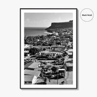 Rota Black and White Fine Art Photo Print, Song Song Village Northern Mariana Poster