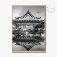 Taipei Black and White Fine Art Photo Print, Liberty Square Taiwan Poster