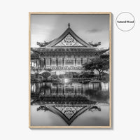 Taipei Black and White Fine Art Photo Print, Liberty Square Taiwan Poster