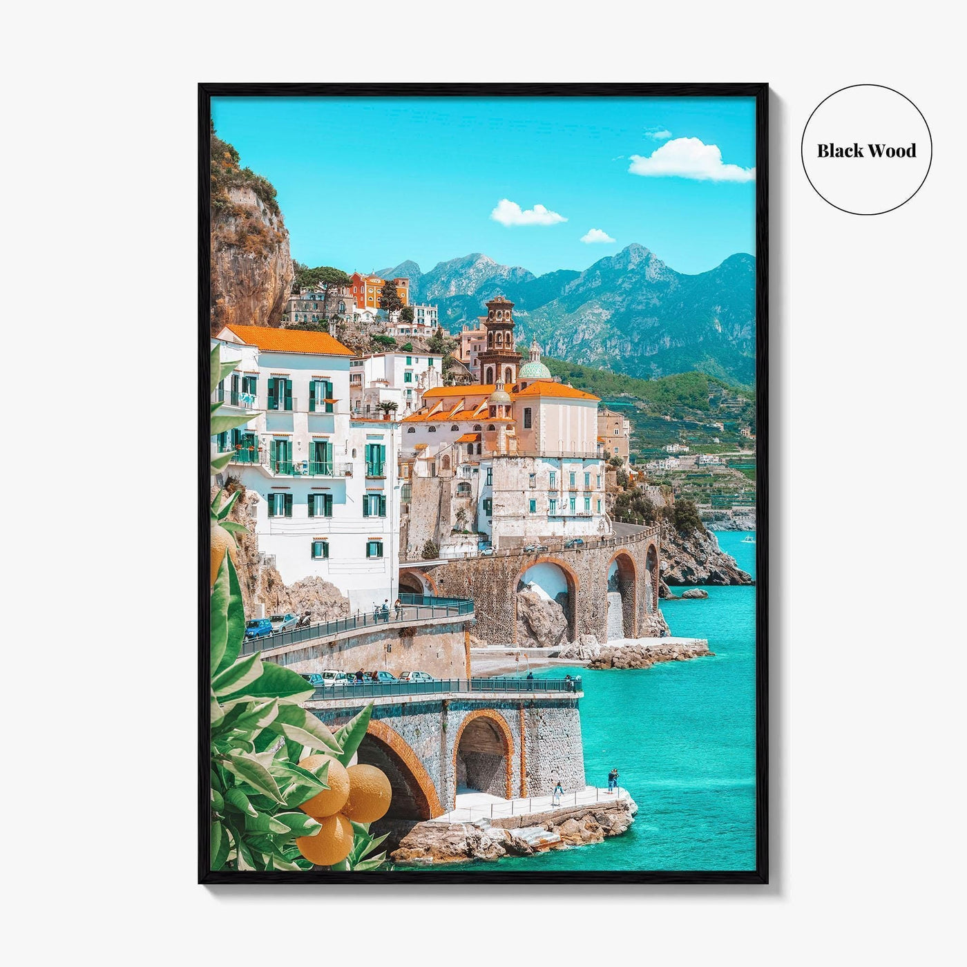 Amalfi Fine Art Photo Print, Italy, Campania, Mediterranean Coast, Lemons, Wall Poster