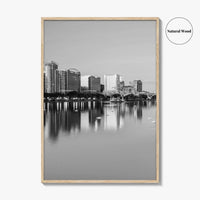 Orlando Black and White Fine Art Photo Print, Lake Eola Park Florida Poster