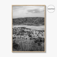 Queen Elizabeth National Park Black and White Fine Art Photo Print, Uganda Poster