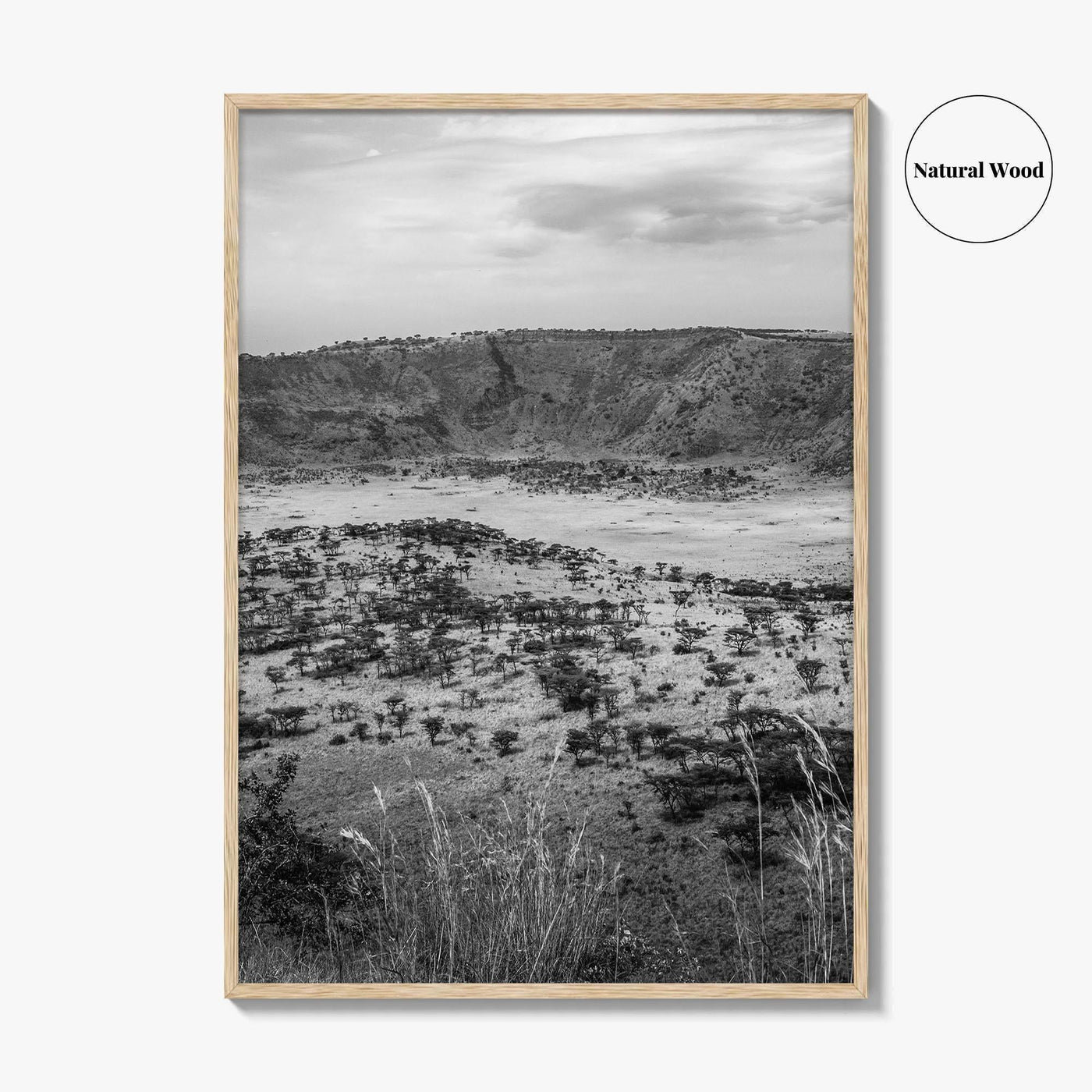 Queen Elizabeth National Park Black and White Fine Art Photo Print, Uganda Poster