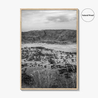 Queen Elizabeth National Park Black and White Fine Art Photo Print, Uganda Poster