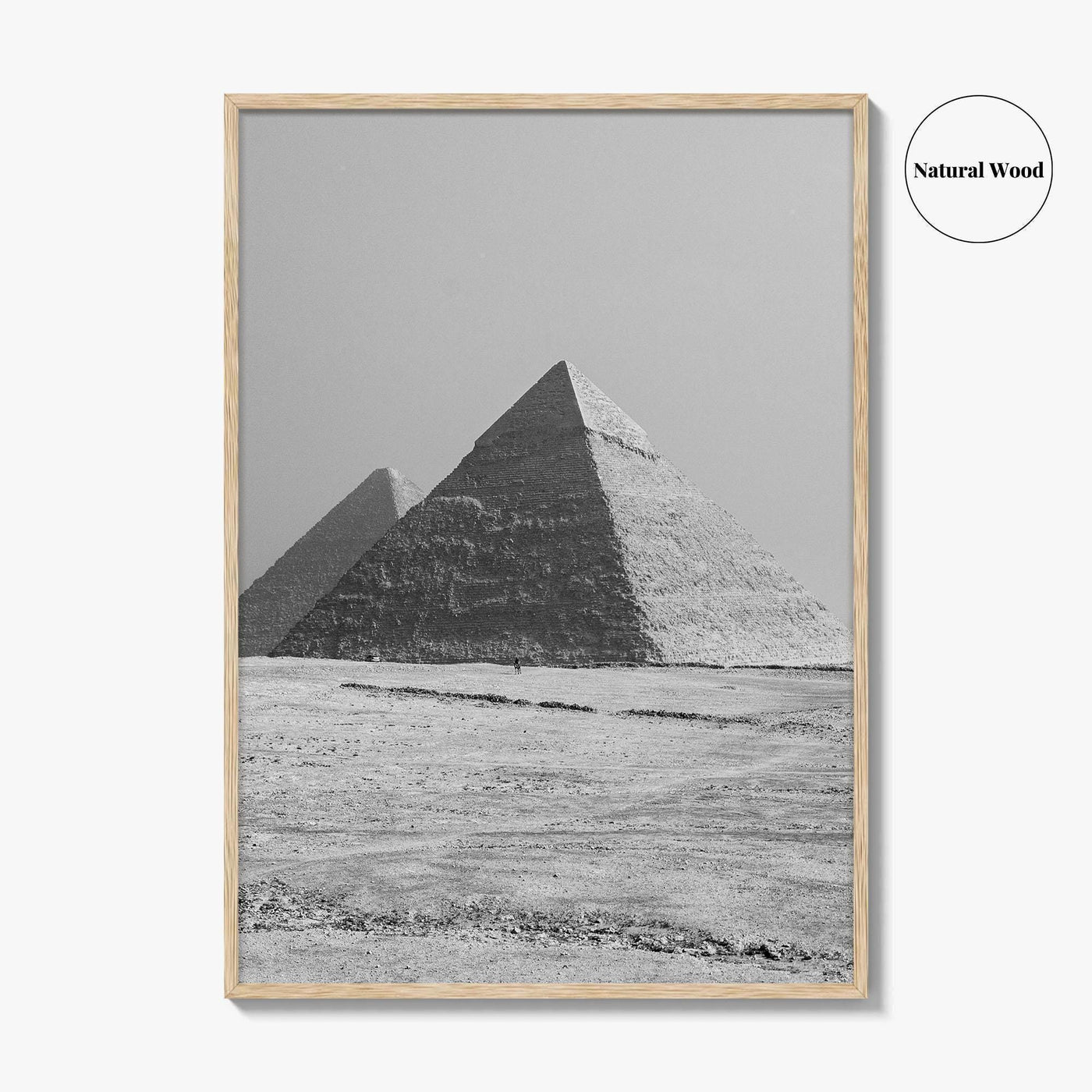 Egypt Black and White Fine Art Photo Print, Pyramids Giza Cairo Poster