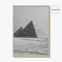 Egypt Black and White Fine Art Photo Print, Pyramids Giza Cairo Poster