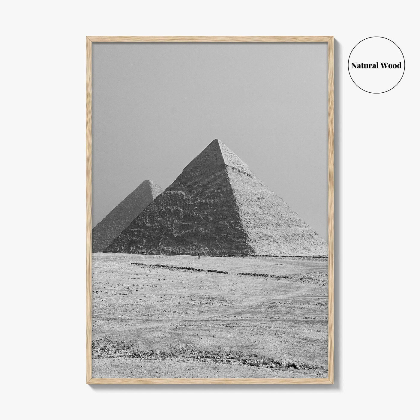Egypt Black and White Fine Art Photo Print, Pyramids Giza Cairo Poster