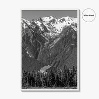 Olympic National Park Black and White Fine Art Photo Print, Hurricane Ridge, Washington, USA