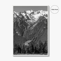 Olympic National Park Black and White Fine Art Photo Print, Hurricane Ridge, Washington, USA