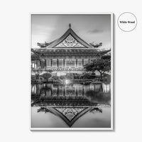 Taipei Black and White Fine Art Photo Print, Liberty Square Taiwan Poster