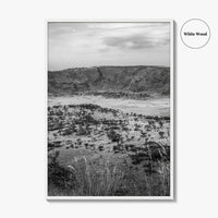 Queen Elizabeth National Park Black and White Fine Art Photo Print, Uganda Poster