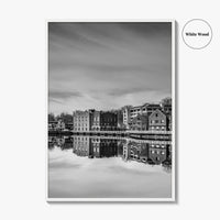 Westport Connecticut Black and White Fine Art Photo Print, Downtown Wall Poster, USA