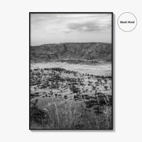 Queen Elizabeth National Park Black and White Fine Art Photo Print, Uganda Poster