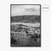 Queen Elizabeth National Park Black and White Fine Art Photo Print, Uganda Poster