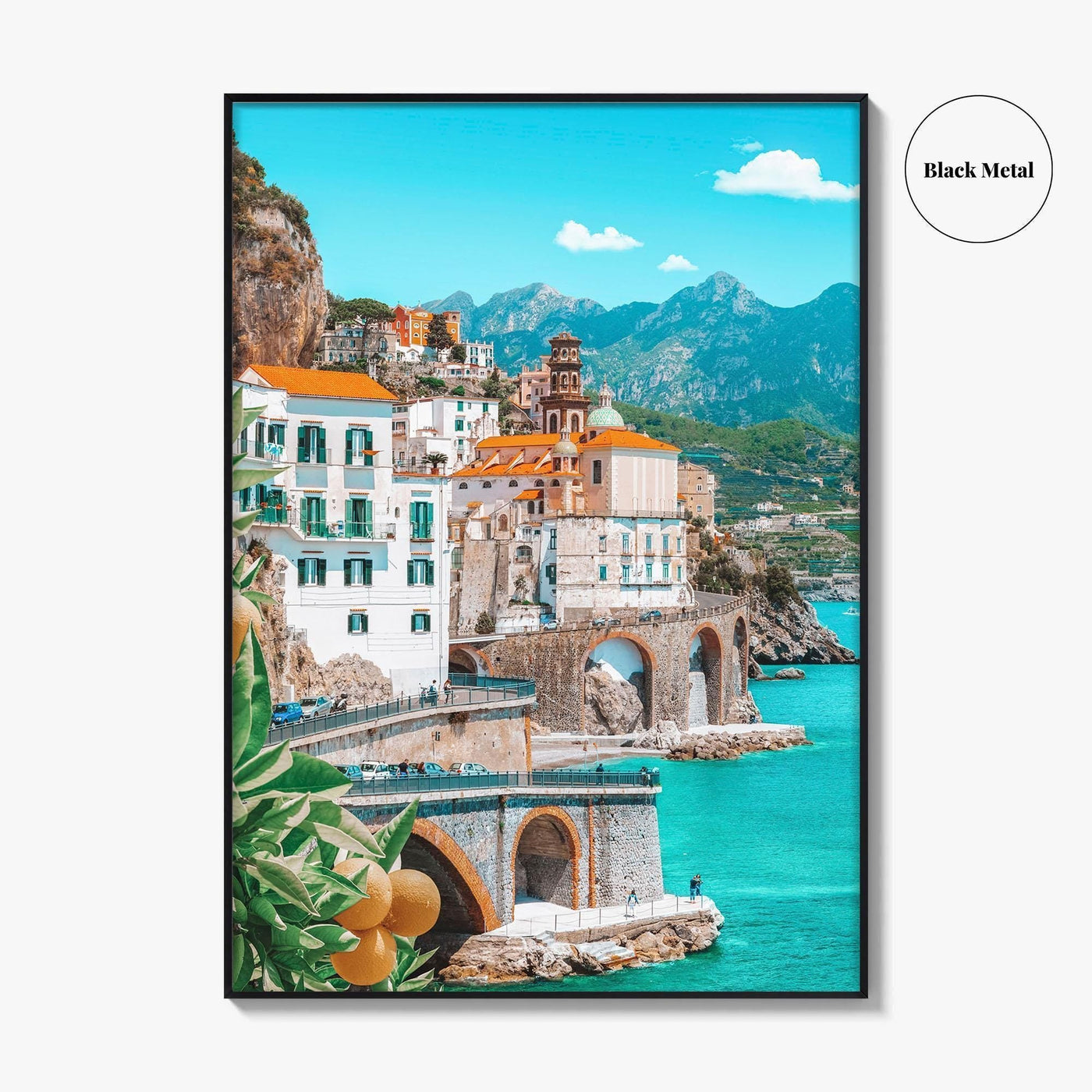 Amalfi Fine Art Photo Print, Italy, Campania, Mediterranean Coast, Lemons, Wall Poster