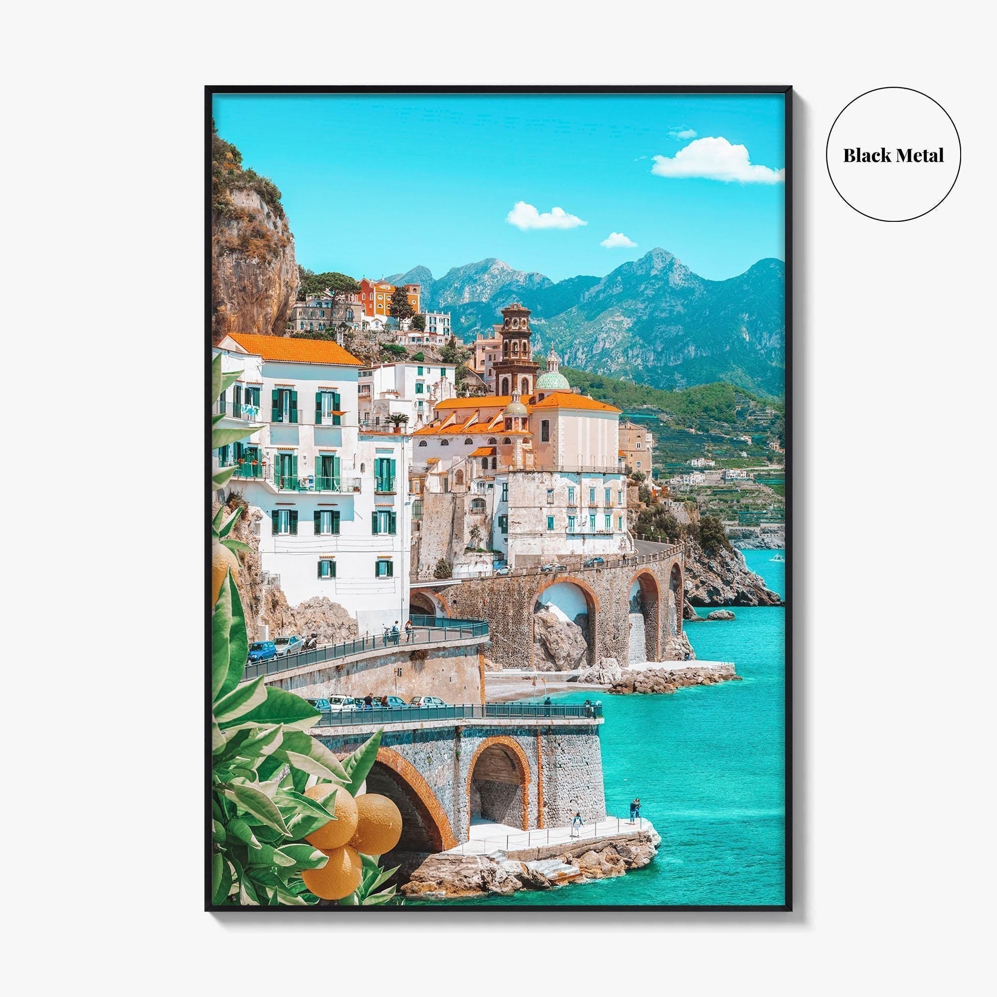 Amalfi Fine Art Photo Print, Italy, Campania, Mediterranean Coast, Lemons, Wall Poster