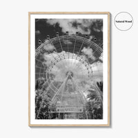 Orlando Black and White Fine Art Photo Print, Orlando Eye, Florida Poster, USA