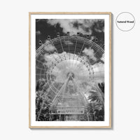 Orlando Black and White Fine Art Photo Print, Orlando Eye, Florida Poster, USA