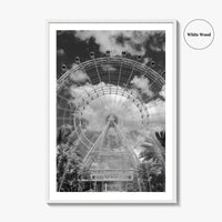 Orlando Black and White Fine Art Photo Print, Orlando Eye, Florida Poster, USA