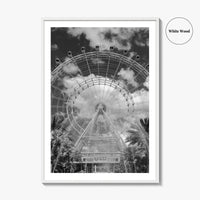 Orlando Black and White Fine Art Photo Print, Orlando Eye, Florida Poster, USA