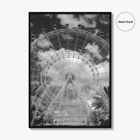 Orlando Black and White Fine Art Photo Print, Orlando Eye, Florida Poster, USA