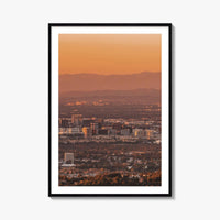 Anaheim Skyline Fine Art Photo Print, Irvine Santa Ana, Orange County California Poster
