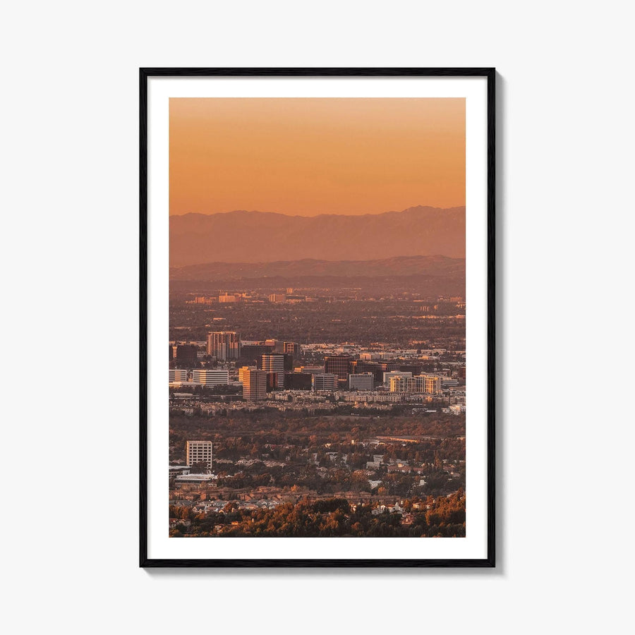 Anaheim Skyline Fine Art Photo Print, Irvine Santa Ana, Orange County California Poster