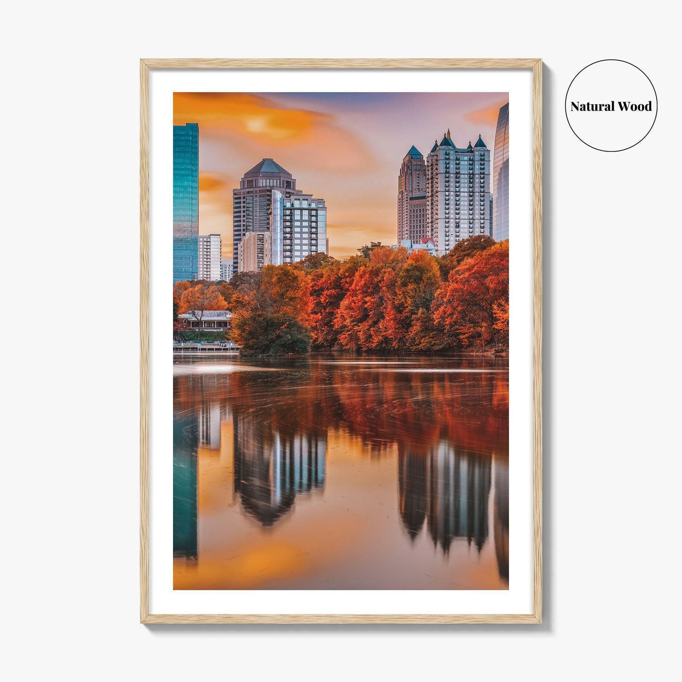 Atlanta Skyline Fine Art Photo Print, Piedmont Park, Georgia USA Wall Poster