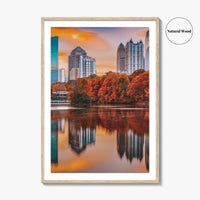 Atlanta Skyline Fine Art Photo Print, Piedmont Park, Georgia USA Wall Poster