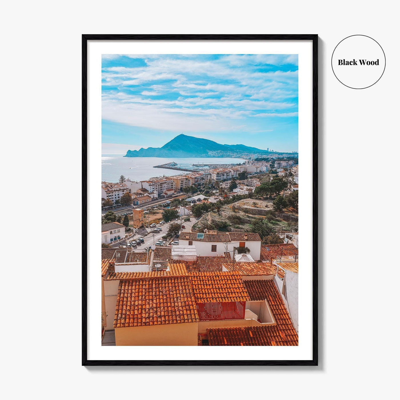 Altea Skyline Fine Art Photo Print, Alicante, Costa Blanca Spain Wall Decor Poster