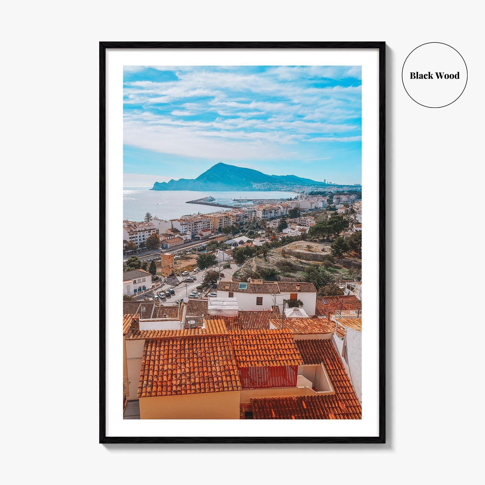 Altea Skyline Fine Art Photo Print, Alicante, Costa Blanca Spain Wall Decor Poster