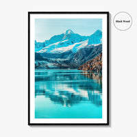 Alaska Art Photo Print, Johns Hopkins Glacier, Cruise Ship, USA Poster