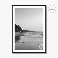 Serrekunda Black and White Fine Art Photo Print, Gambia Beach Wall Decor Poster