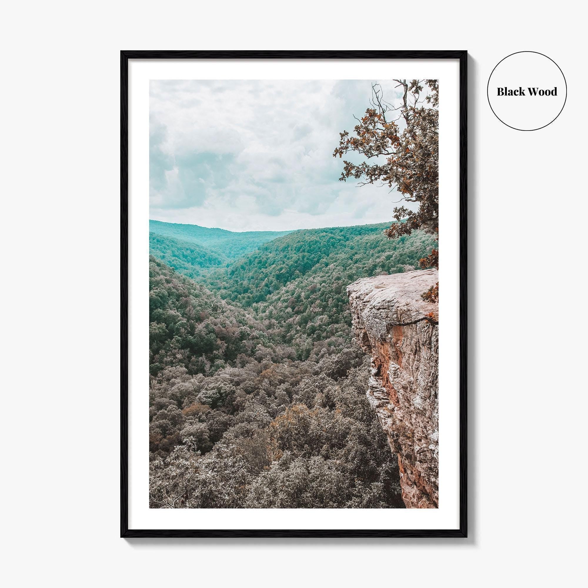 Hawksbill Crag Fine Art Photo Print, Whitaker Point, Fayetteville, Arkansas Wall Poster