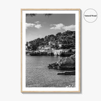 Cala Rajada Black and White Fine Art Photo Print, Mallorca Seascape Spain Poster