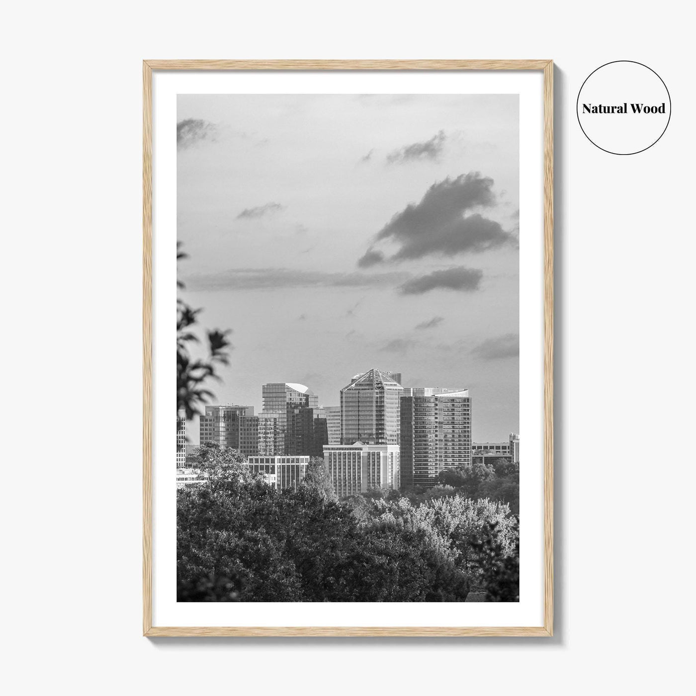 Northern Virginia Black and White Fine Art Photo Print, Washington DC, USA Wall Poster