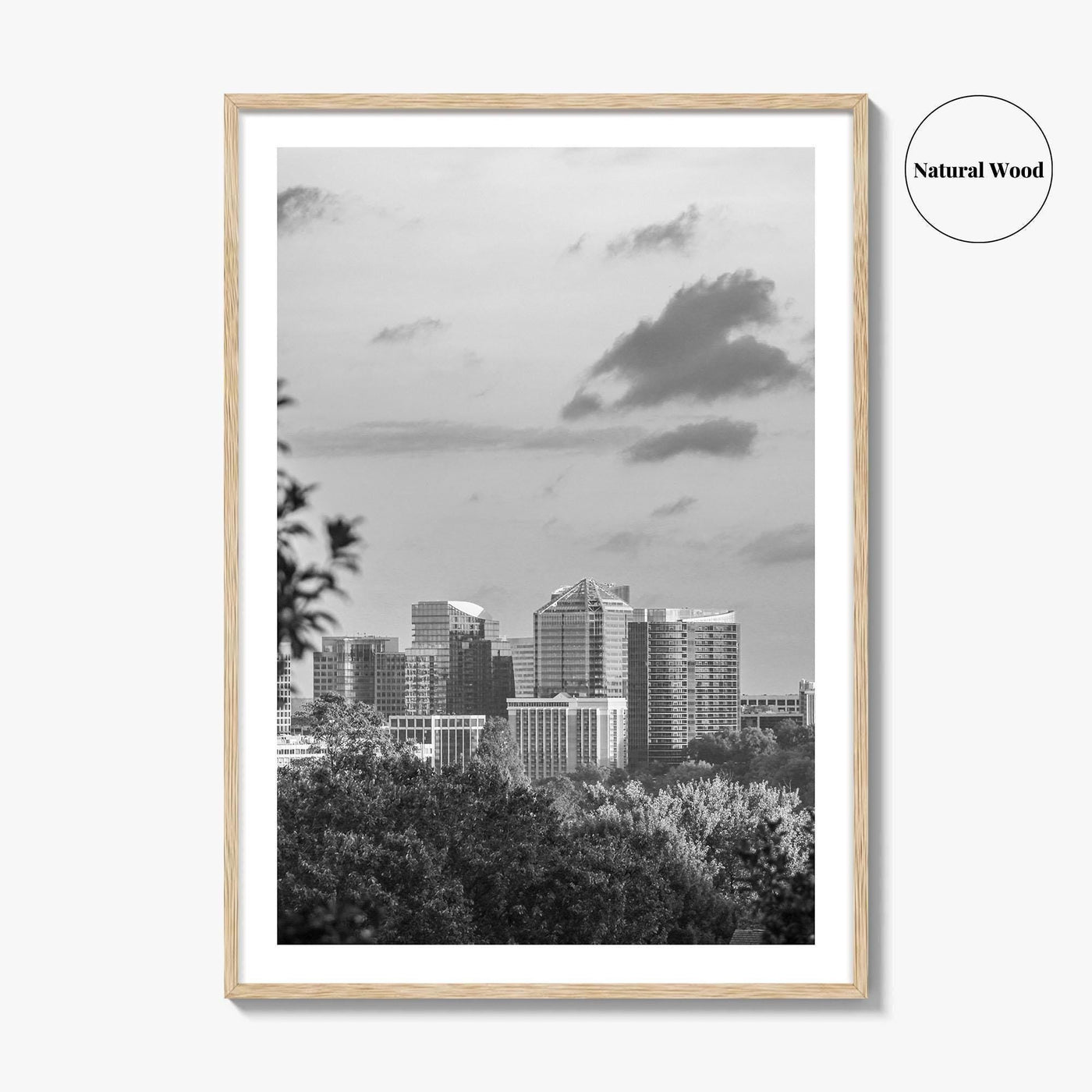 Northern Virginia Black and White Fine Art Photo Print, Washington DC, USA Wall Poster