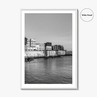 Syracuse Italy Black and White Fine Art Photo Print, Siracusa Sicily Ortigia Wall Poster