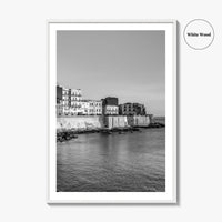 Syracuse Italy Black and White Fine Art Photo Print, Siracusa Sicily Ortigia Wall Poster