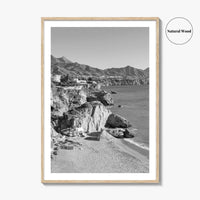 Nerja Black and White Fine Art Photo Print, Costa del Sol Spain Poster