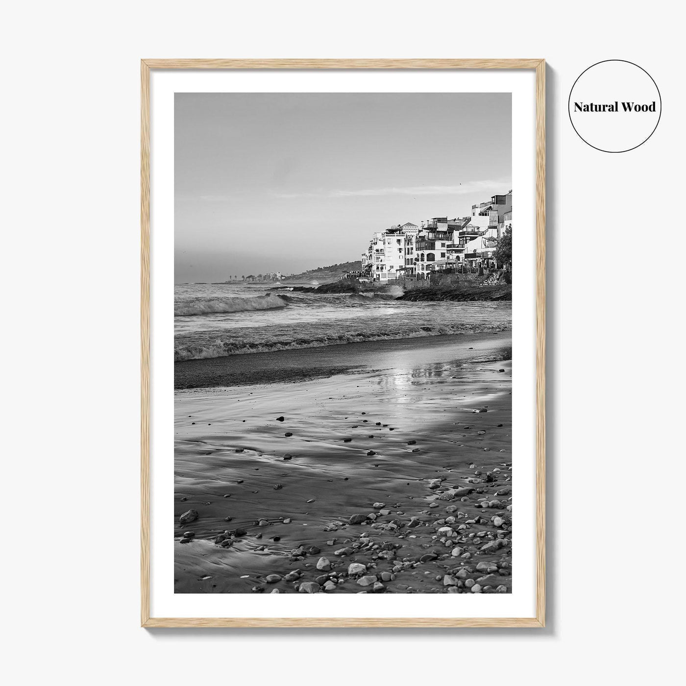 Taghazout Black and White Fine Art Photo Print, Morocco Poster, Agadir Coast Wall Decor