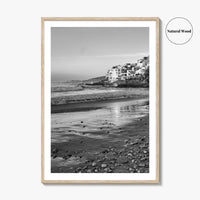 Taghazout Black and White Fine Art Photo Print, Morocco Poster, Agadir Coast Wall Decor