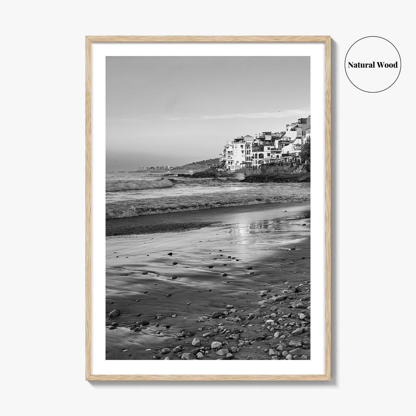 Taghazout Black and White Fine Art Photo Print, Morocco Poster, Agadir Coast Wall Decor