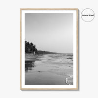 Serrekunda Black and White Fine Art Photo Print, Gambia Beach Wall Decor Poster