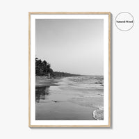 Serrekunda Black and White Fine Art Photo Print, Gambia Beach Wall Decor Poster